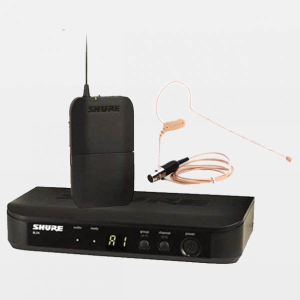 SHURE 舒爾 無線麥克風話筒頭戴領夾 BLX14/MX153T-O