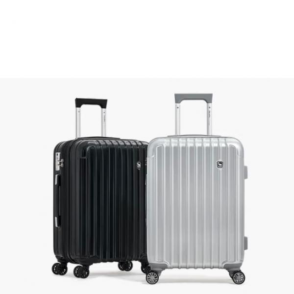 愛華仕 登機行李箱 20英寸 旅行拉桿箱 密碼箱 黑色