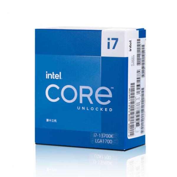 英特爾(Intel) i7-13700K 13代 酷睿 處理器 16核24線程 睿頻至高可達5.4Ghz 30M三級緩存 臺式機CPU