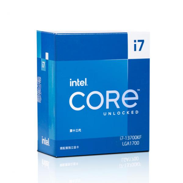 英特爾(Intel) i7-13700KF 13代 酷睿 處理器 16核24線程 睿頻至高可達5.4Ghz 30M三級緩存 臺式機CPU