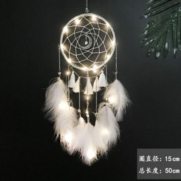 世明 DIY手工風(fēng)鈴材料包 捕夢網(wǎng)
