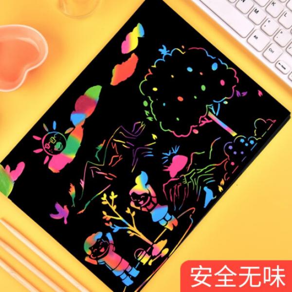 吉米兔（JIMITU）20張 A4刮畫紙 美術涂鴉紙