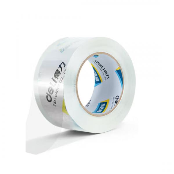 得力(deli)高品質高透明封箱膠帶打包膠帶 60mm*60y*50um(54.9m/卷) 30323 單卷出售