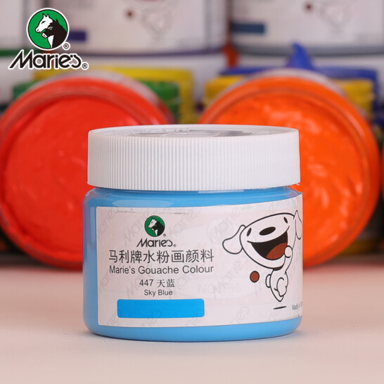 馬利(Marie's) 水粉顏料 100ml 天藍 兒童色彩顏料G-800
