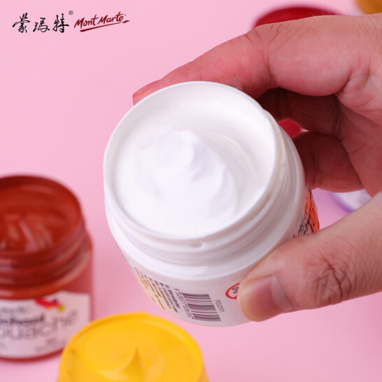 蒙瑪特(Mont Marte)水粉顏料 100ml 鈦白 繪畫顏料 PGU0101