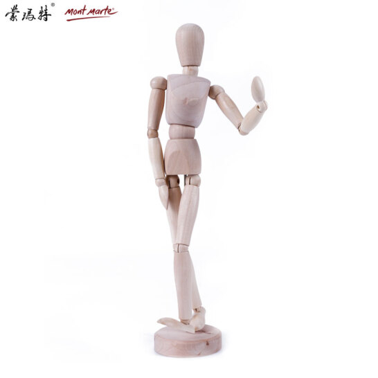 蒙瑪特(Mont Marte)美術(shù)模型人偶30cm 仿人形木質(zhì)畫模 AMMM0001