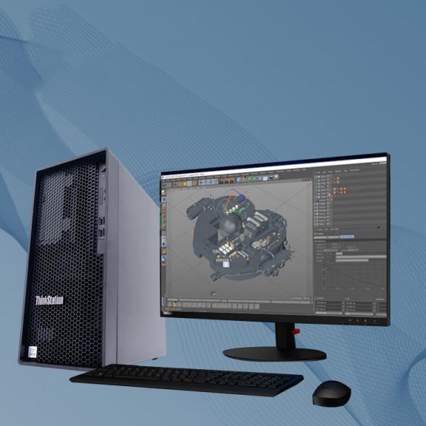 聯想 ThinkStation K 高性能3D圖形渲染塔式工作站 i5-12500/8G/512SSD+1T HDD/4GB獨顯/DVD刻錄/23.8