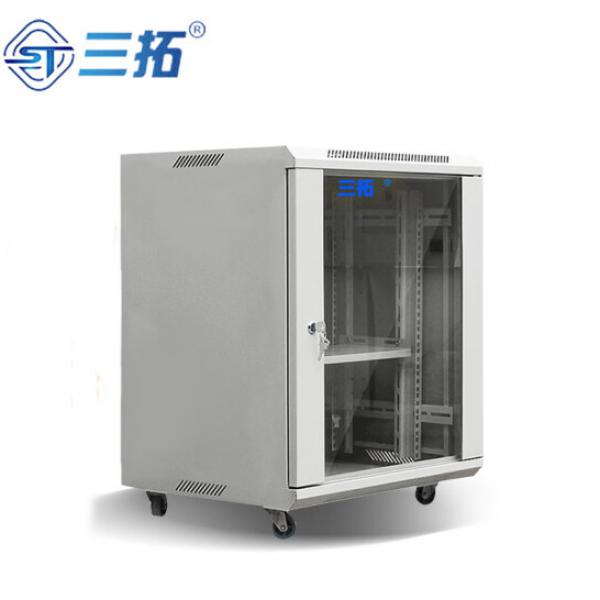 三拓 機柜12U 高665寬550深400 網絡服務器機柜 交換機柜 加厚 19英寸標準ST.6612