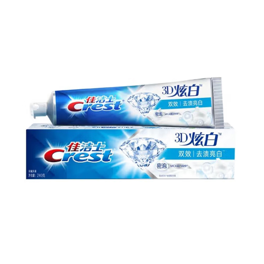 佳潔士 3D炫白 雙效去漬亮白 牙膏 240g
