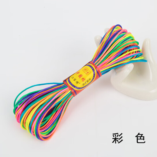 旭杉斯 編繩線diy材料 掛繩 彩色 7號線 20米