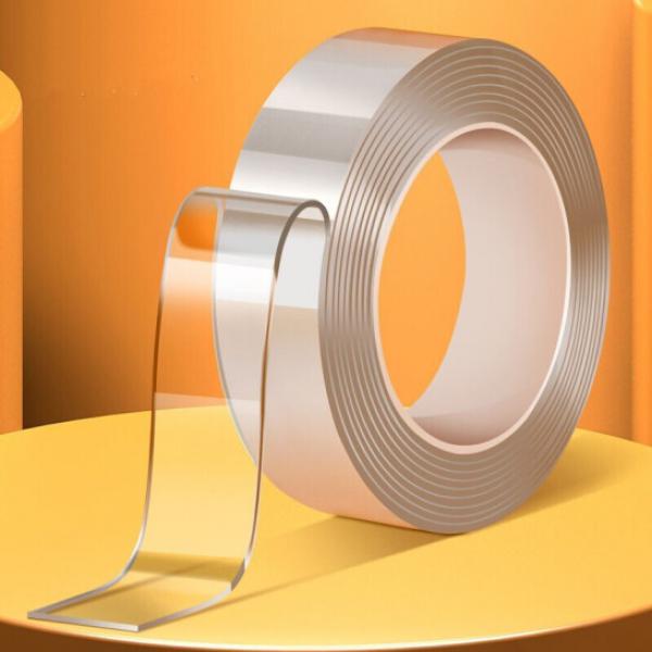 德仕通  納米雙面膠 透明無痕隨手貼 寬3cm 厚2mm 長3米