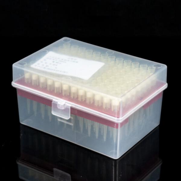 海斯迪克 HKCL-632 移液器濾芯吸頭盒裝 實驗室通用加樣槍吸嘴濾芯槍頭 200UL 96支
