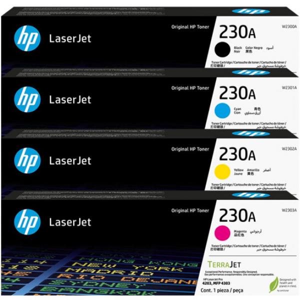 惠普（HP）230A硒鼓W2300A 適用于M4203dw M4303dw M4303fdw W230A四色標準套裝
