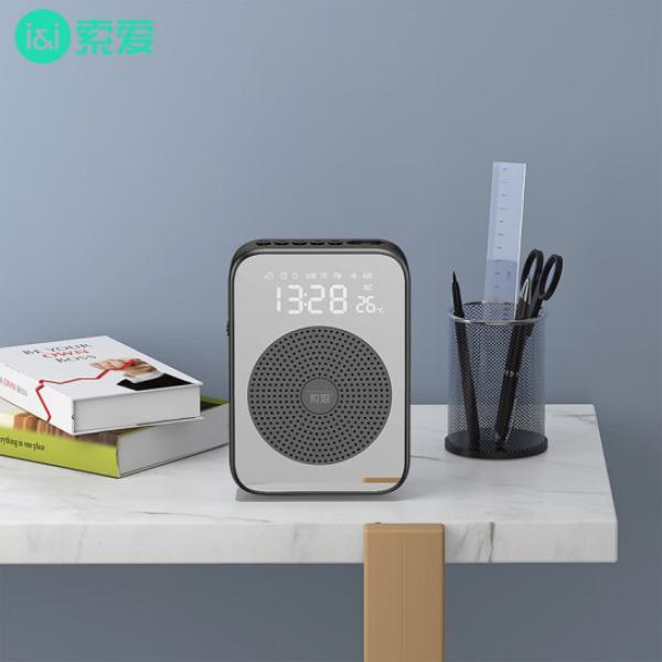 索愛（soaiy）S350 藍(lán)牙小蜜蜂擴(kuò)音器 藍(lán)牙播放器音箱 有線版  黑