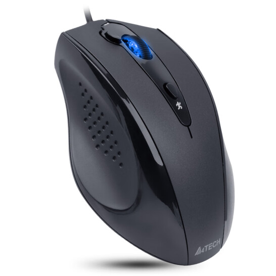 雙飛燕（A4TECH) N-810FXS 有線鼠標 USB接口 紳士啞黑