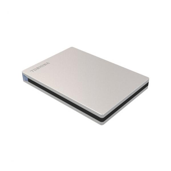 東芝（TOSHIBA）1TB 移動硬盤機械 Slim系列 USB3.2 Gen 1 2.5英寸 銀色 兼容Mac