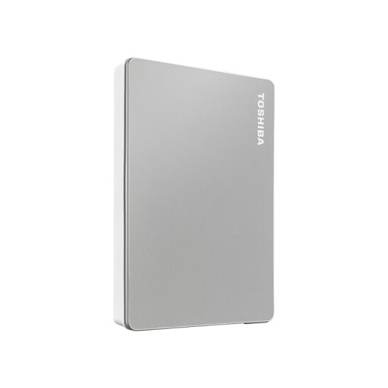 東芝（TOSHIBA）4TB 移動硬盤機械 Flex系列 USB3.2 Gen 1 2.5英寸 尊貴銀 兼容Mac等多系統