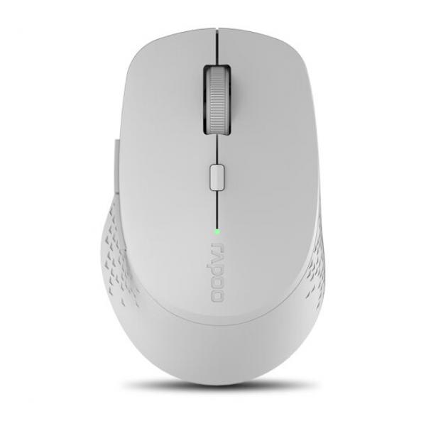 雷柏（Rapoo） M300G 無線藍牙鼠標 淺灰色