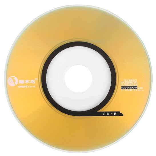 啄木鳥 CD-R光盤 /刻錄光盤/空白光盤/刻錄碟片/直徑8CM/ 3寸小光盤 24速 210M 桶裝 10片
