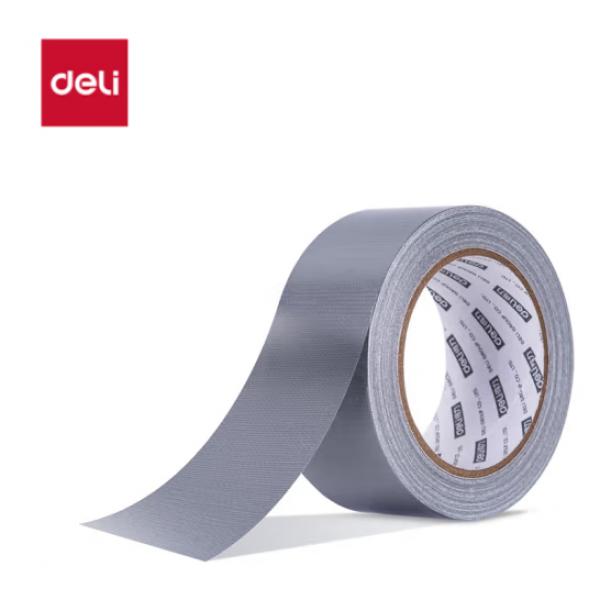 得力(deli)強力布基膠帶60mm*20m*230μm 單卷 灰色 30801