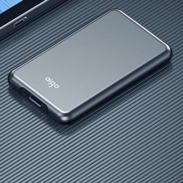 愛國者（aigo）2TB 移動固態(tài)硬盤 (PSSD) S7 Type-c USB3.2 讀速高達(dá)520MB/s 手機(jī)直連小巧便攜