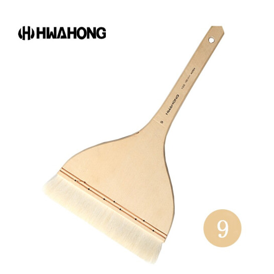 HWAHONG 板刷 羊毛刷 寬幅水彩畫筆刷 9號（筆頭寬150mm）