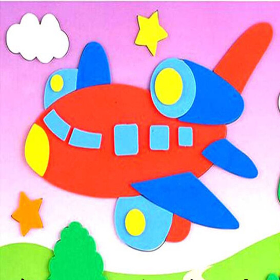 斯圖（sitoo）學(xué)生DIY手工海綿紙 顏色隨機(jī) 50*50cm 20張混色