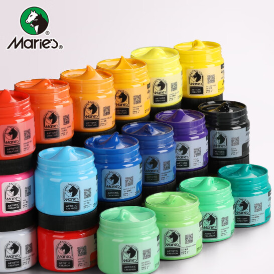 馬利 丙烯顏料 500ml 桔紅 防水不掉色 A-T500 