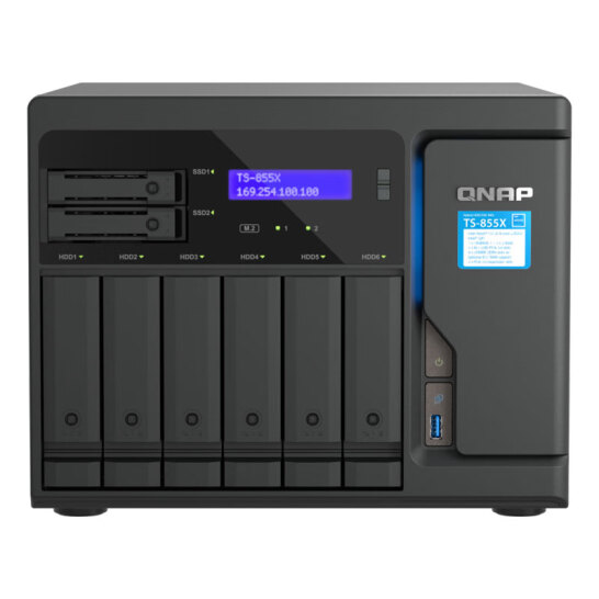 QNAP TS-855X-8G 高性能八核心10GbE 部署混合式存儲(chǔ) 網(wǎng)絡(luò)存儲(chǔ) NAS
