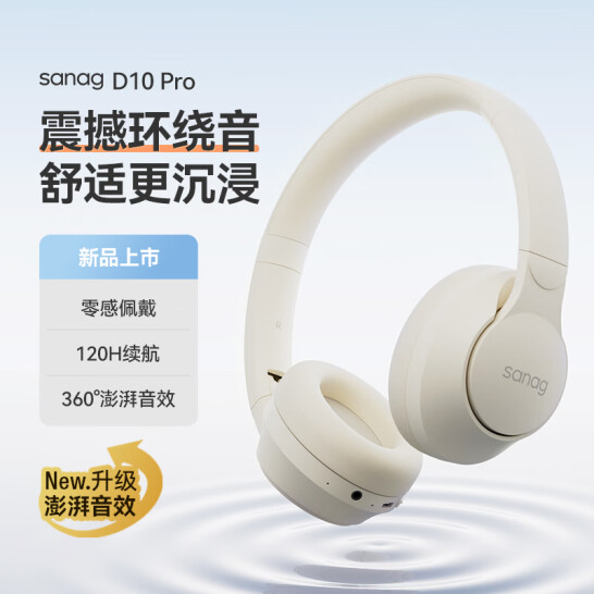 SANAG  D10 頭戴式耳機(jī) 真無線藍(lán)牙耳機(jī)
