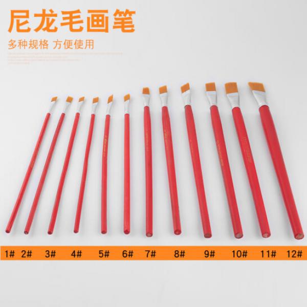 天順 尼龍油畫筆 油漆筆 水粉筆 單支裝 6號(hào) 寬8mm