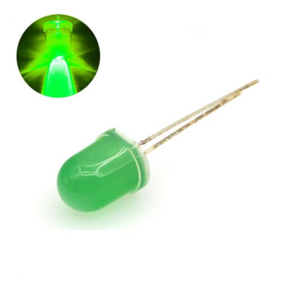 以琛 發光二極管燈發光管 10mm 綠發綠光