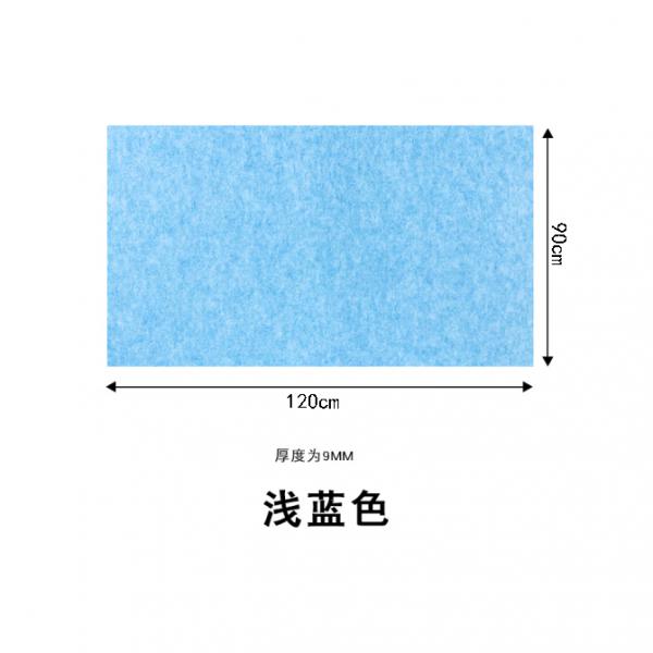 山頭林村 毛氈墻 毛粘板 90*120cm 淺藍色