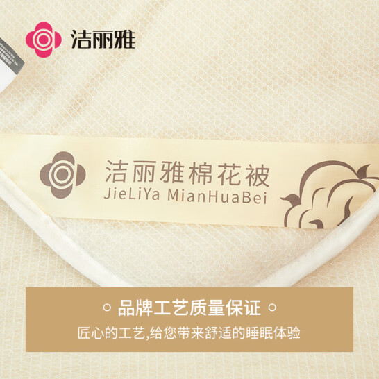 潔麗雅（Grace）100%新疆長絨棉 棉花秋冬被子 6斤200*230cm 白