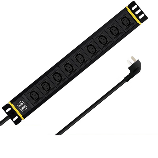 大唐保鏢 PDU機柜插座PDU16A電源9位排插 IEC13 3米線纜HP7501