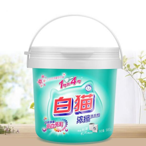 白貓 濃縮洗衣粉 900g*1桶