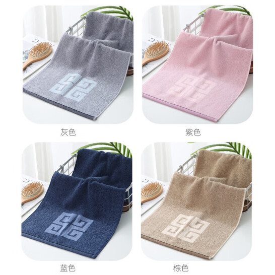 金號 純棉毛巾 S1206 灰色1條 72*35cm
