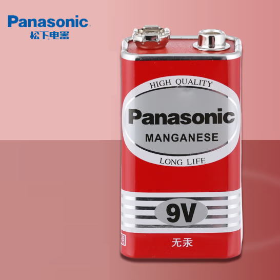 松下 9V電池 6F22 碳性電池 1粒