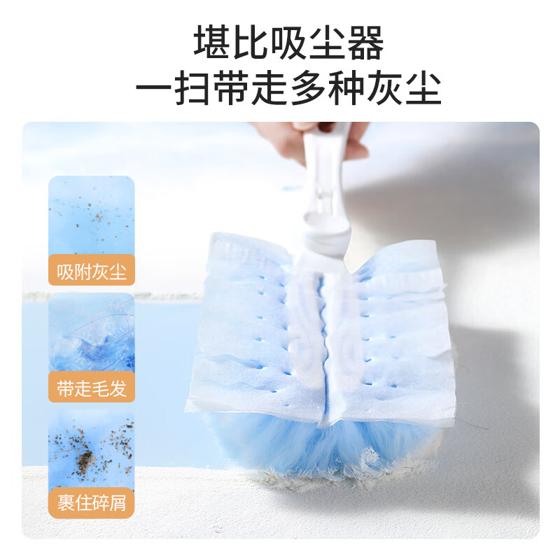 美麗雅（MARYYA）靜電除塵撣雞毛撣子縫隙除塵吸灰掃灰家用1手柄