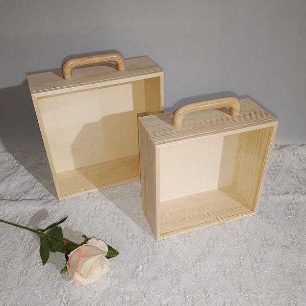 衛(wèi)亮 實(shí)木正方形收納盒 23*23*8.5cm