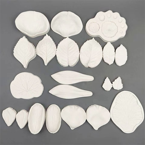烤樂仕  玫瑰葉 月季葉 多用葉模 硅膠模具
