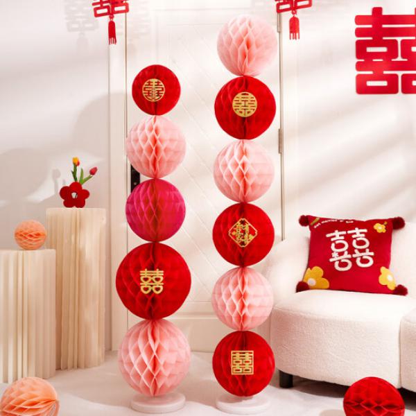 夢多福 蜂窩球立柱 塑料伸縮桿+注水底座【1套】
