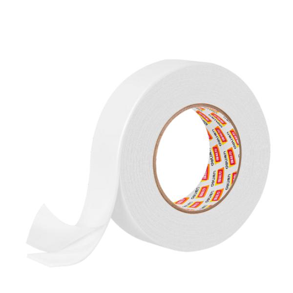 得力(deli) 高粘EVA泡棉雙面膠帶 泡沫雙面膠強力膠 36mm*5y*2.5mm 加厚 白色1卷袋裝 30416