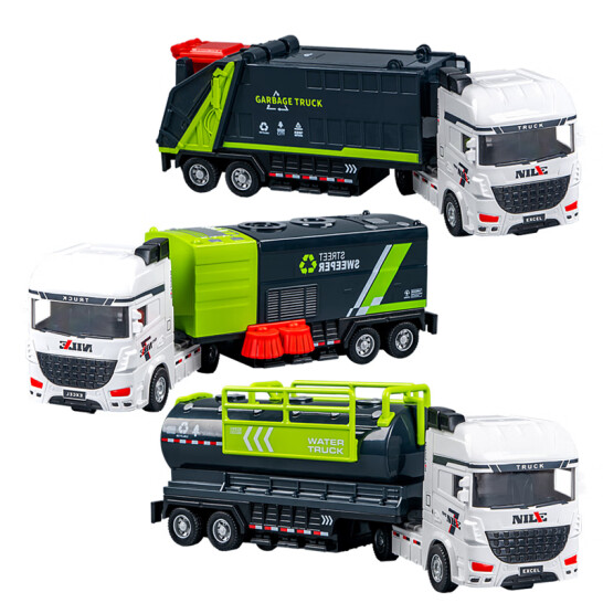 森寶 大號 環衛清掃車 玩具車仿真模型 706-44