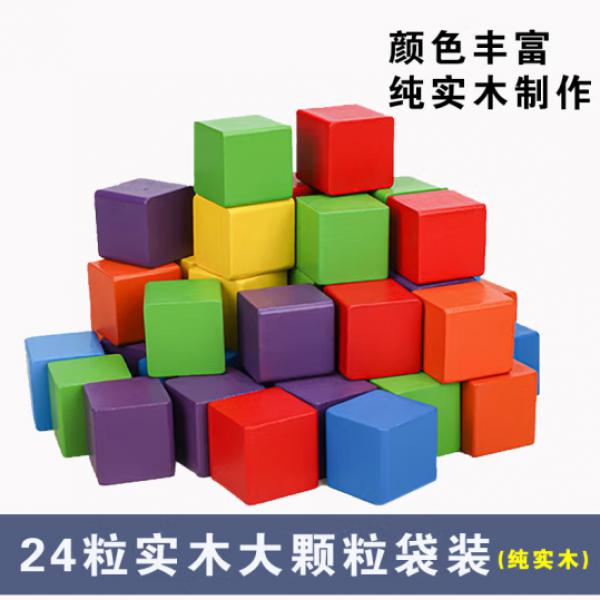 丹妮奇特 大顆粒實木積木 24粒入門裝