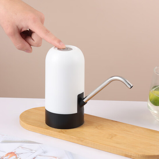 拜杰（BJ）抽水器 桶裝水抽水器 白色 雙泵電動(dòng)抽水器