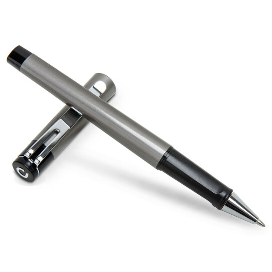 得力（deli）文具 黑色簽字筆 商務(wù)款子彈頭 0.7mm 12支裝 S96