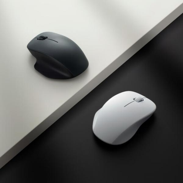 小米 無線鼠標舒適版 無線2.4G 輕音辦公小巧便攜 非對稱造型 深空黑