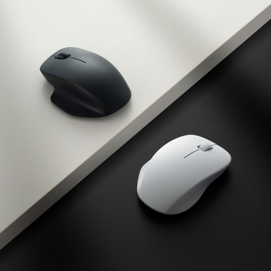 小米 無線鼠標舒適版 無線2.4G 輕音辦公小巧便攜 非對稱造型 深空黑