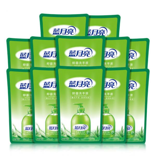 藍月亮 蘆薈抑菌 99.95 洗手液泡沫豐富套裝:500g袋裝洗手液補充裝*12